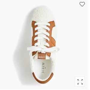 J.crew shearling sneakers